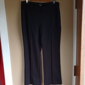 Everlane Wide Leg Black Career Office Stretch Comfortable Cotton Blend XL